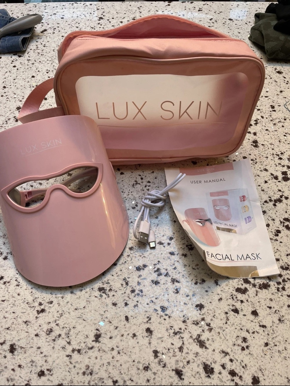 Lux Skin LED Facial Mask with Travel Pouch